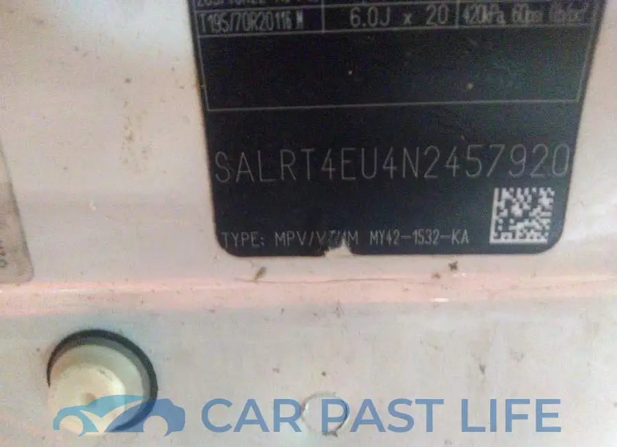 SALRT4EU4N2457920# 9