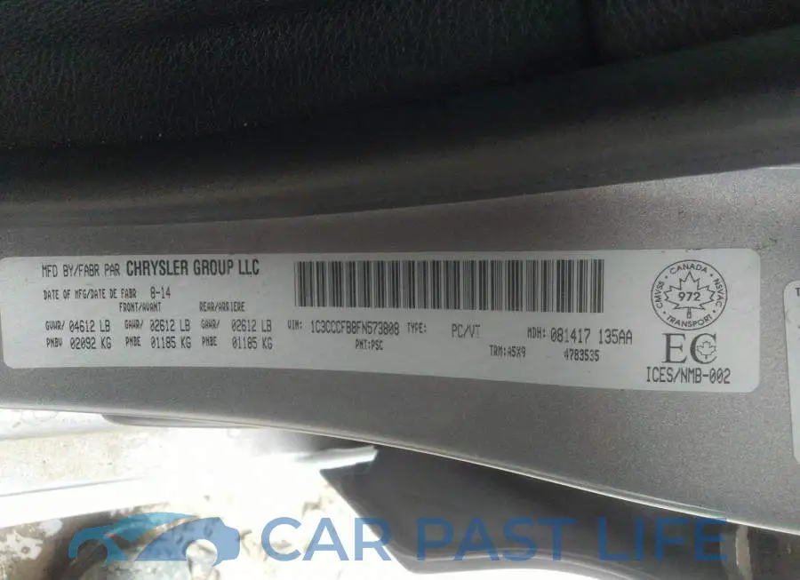 1C3CCCFB8FN573808# 9
