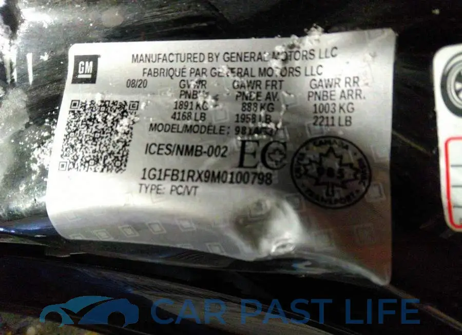 1G1FB1RX9M0100798# 9