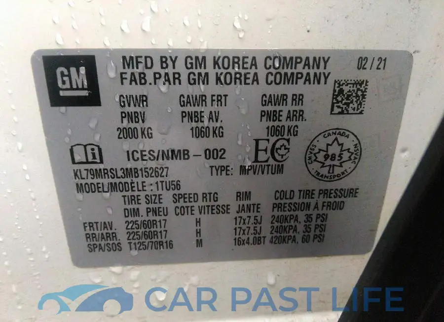 KL79MRSL3MB152627# 9