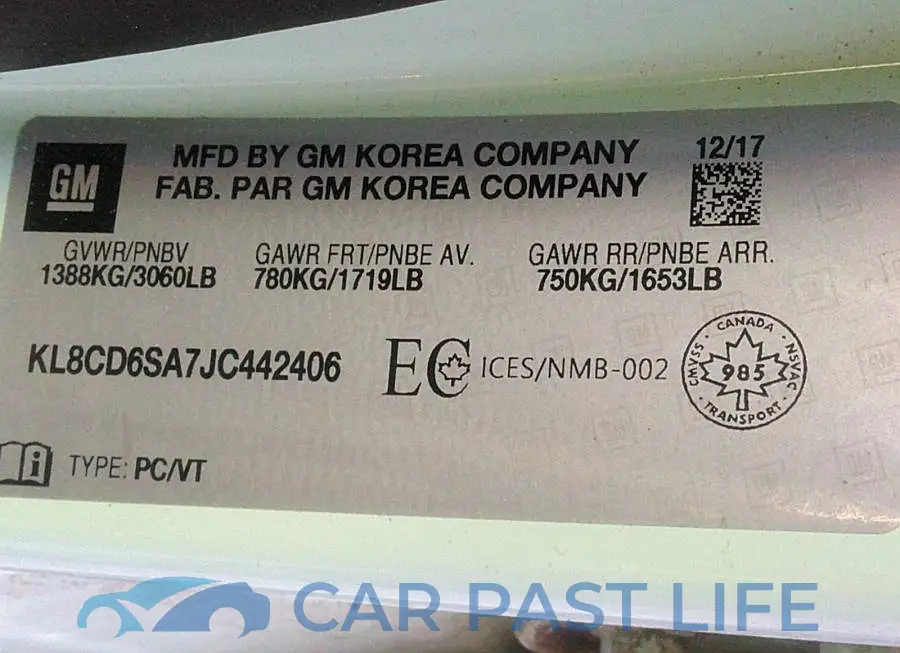 KL8CD6SA7JC442406# 9