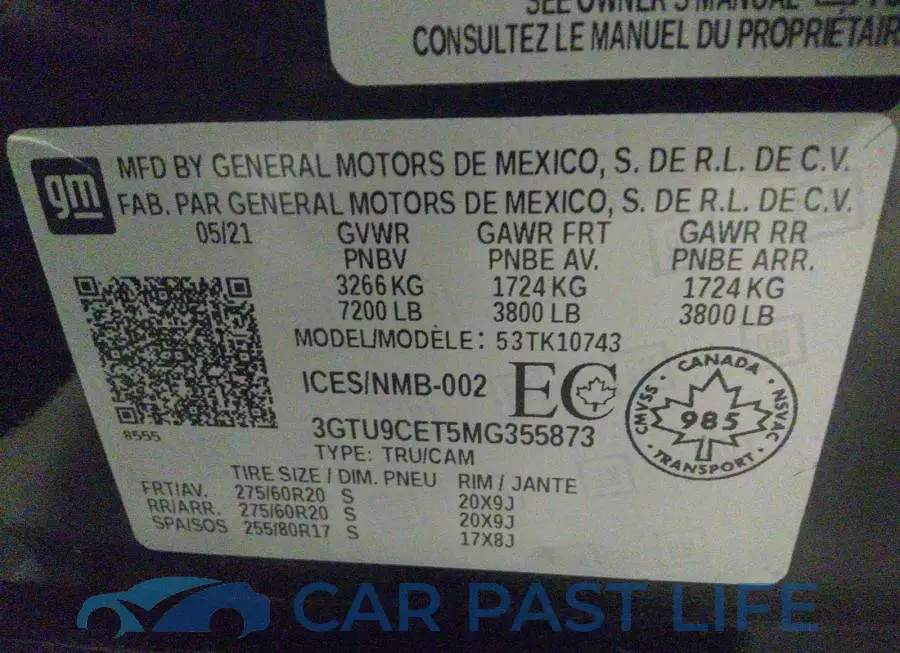 3GTU9CET5MG355873# 9
