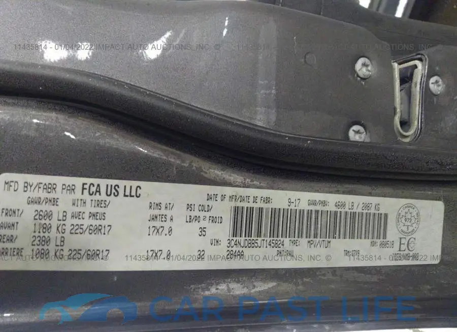 3C4NJDBB5JT145824# 9
