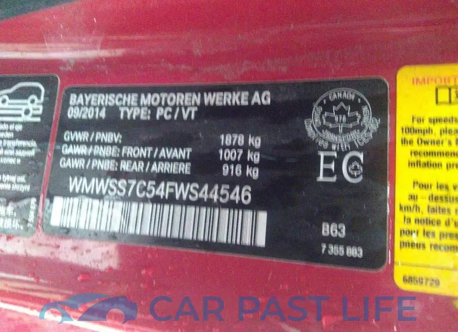 WMWSS7C54FWS44546# 9