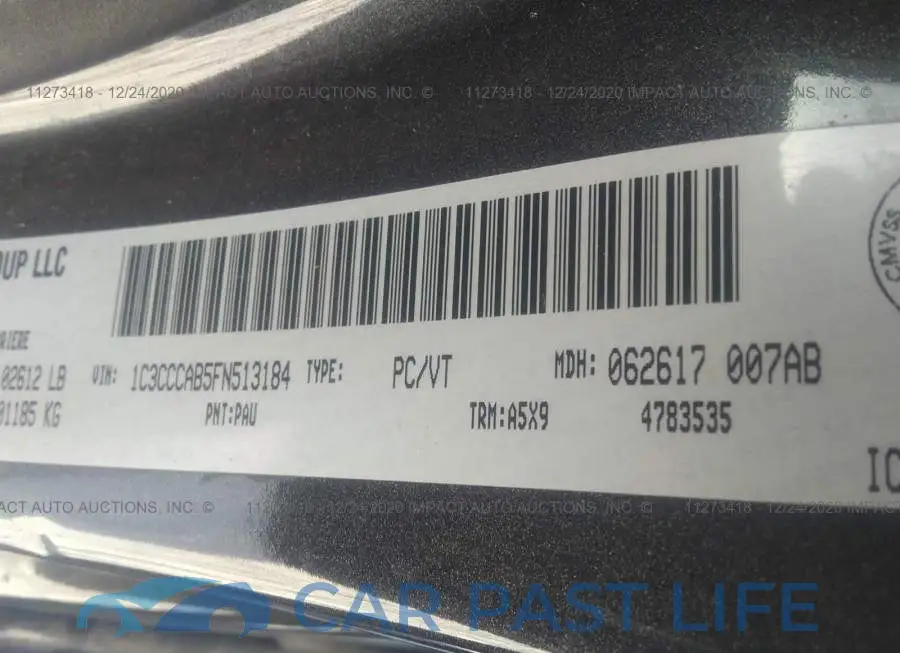 1C3CCCAB5FN513184# 9