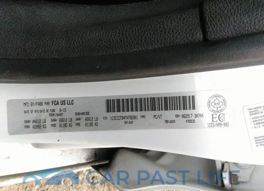 1C3CCCFB4FN756901# 9