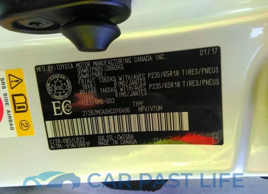 2T2BZMCA0HC076406# 9