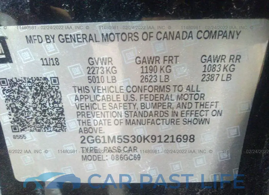 2G61M5S30K9121698# 9
