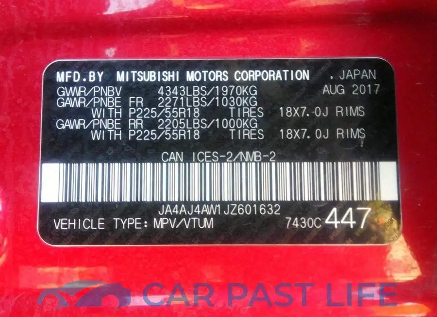 JA4AJ4AW1JZ601632# 9