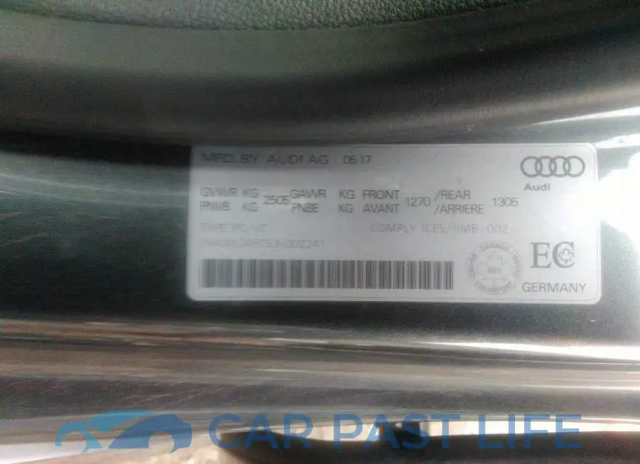 WAUW3AFC5JN002241# 9