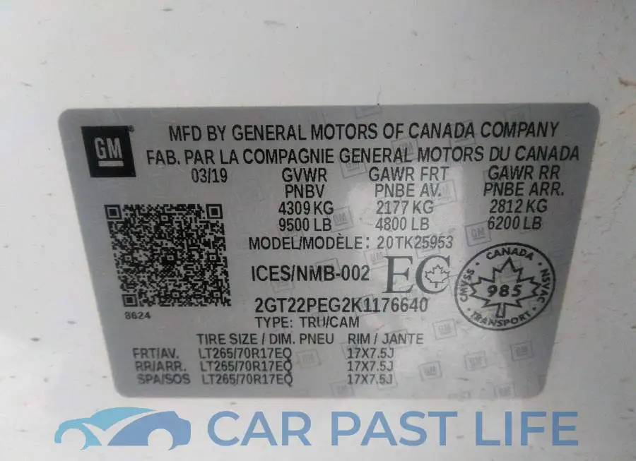 2GT22PEG2K1176640# 9