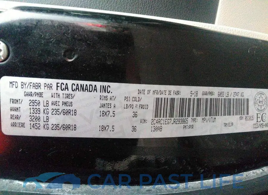 2C4RC1EG7JR293865# 9