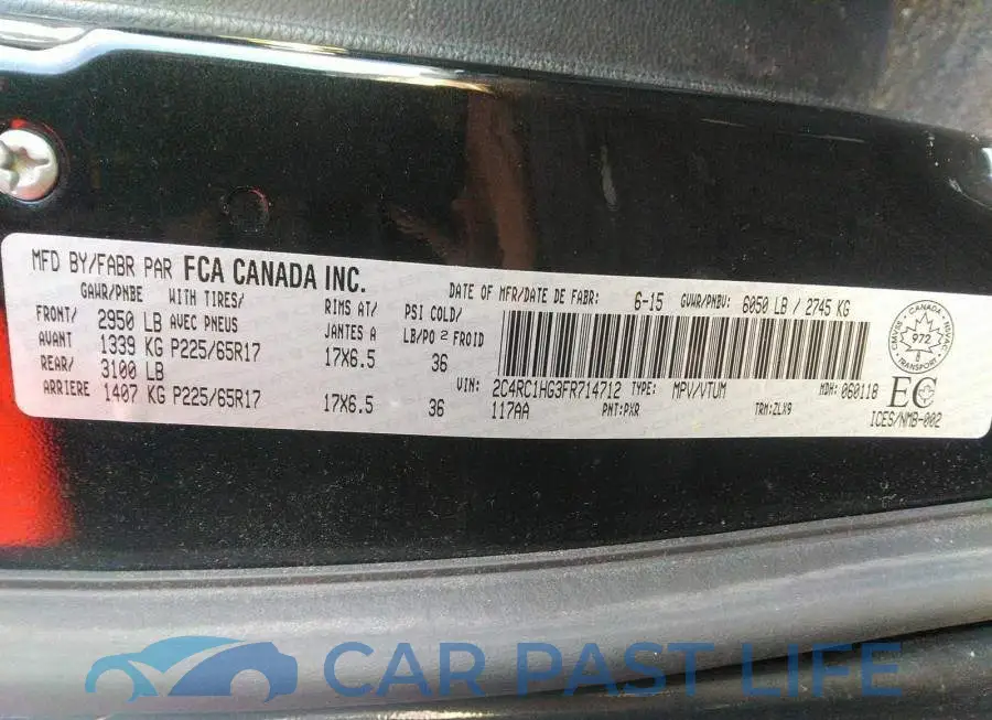 2C4RC1HG3FR714712# 9