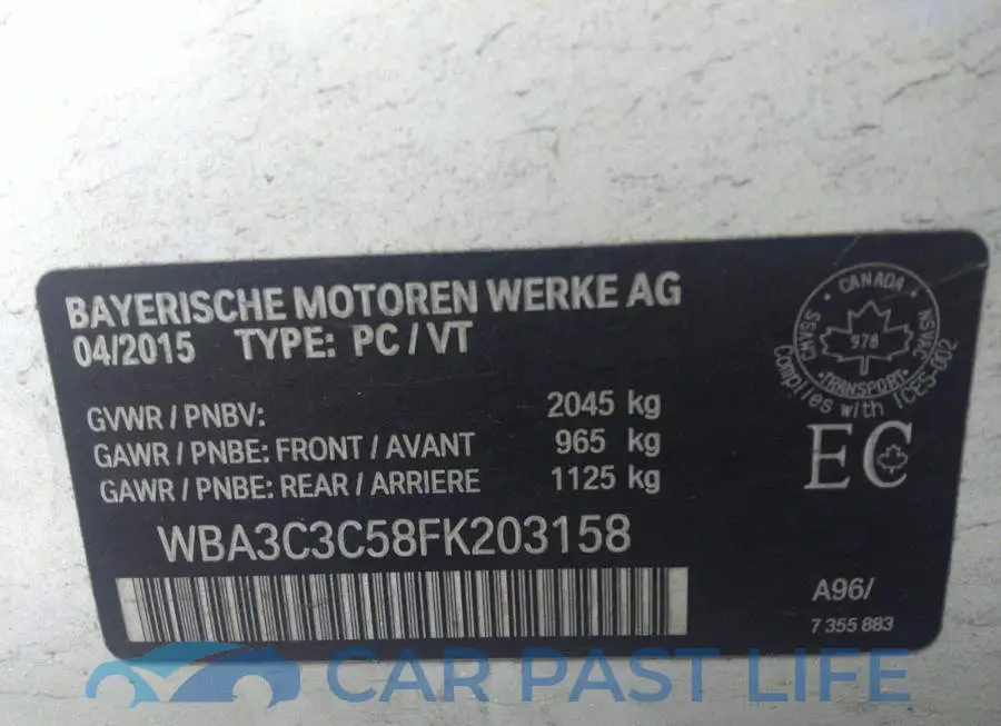 WBA3C3C58FK203158# 9