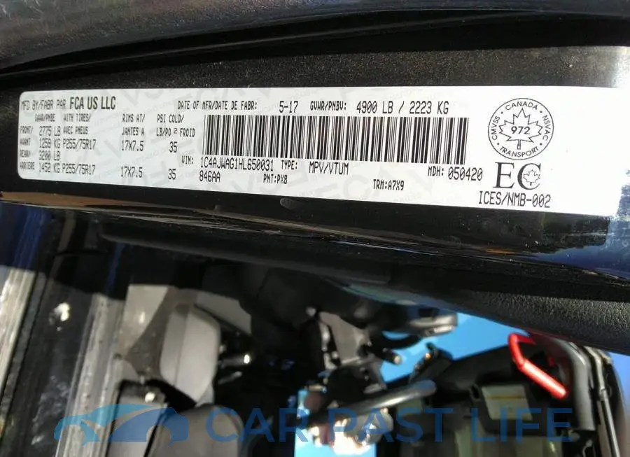 1C4AJWAG1HL650031# 9