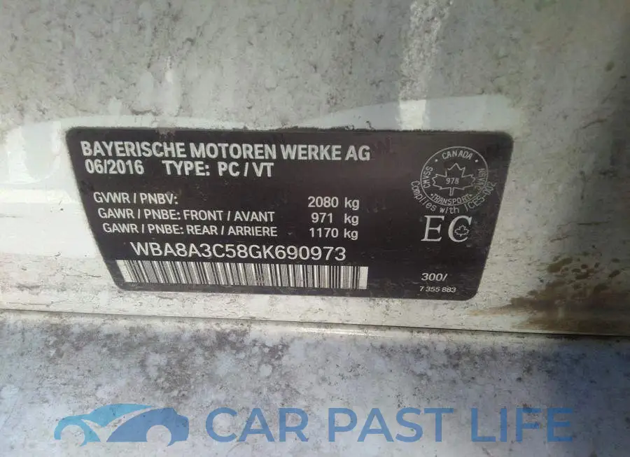 WBA8A3C58GK690973# 9