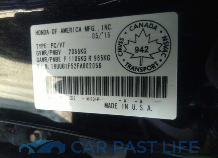 19UUB1F52FA802056# 9