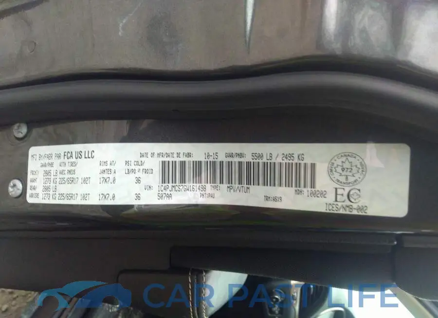 1C4PJMCS7GW161498# 9