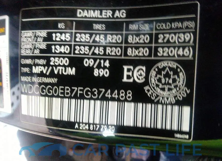 WDCGG0EB7FG374488# 9