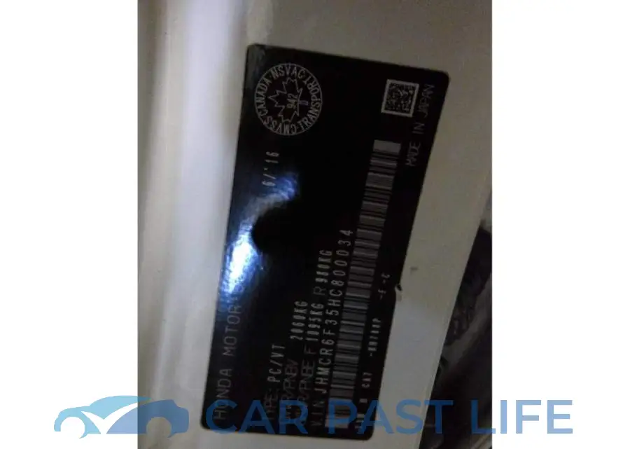 JHMCR6F35HC800034# 9