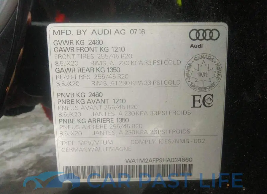 WA1M2AFP9HA024660# 9