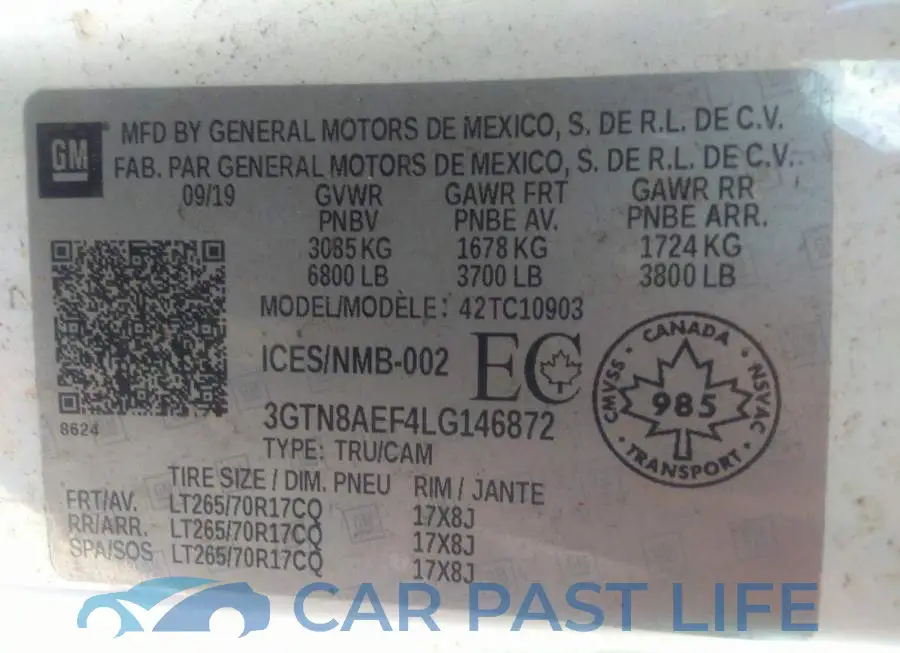 3GTN8AEF4LG146872# 9