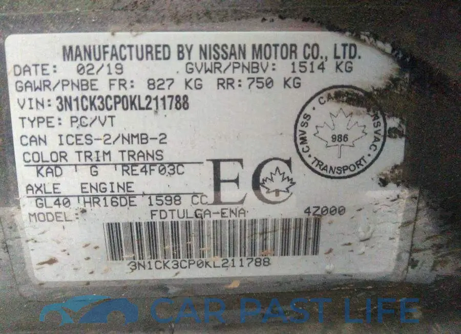 3N1CK3CP0KL211788# 9