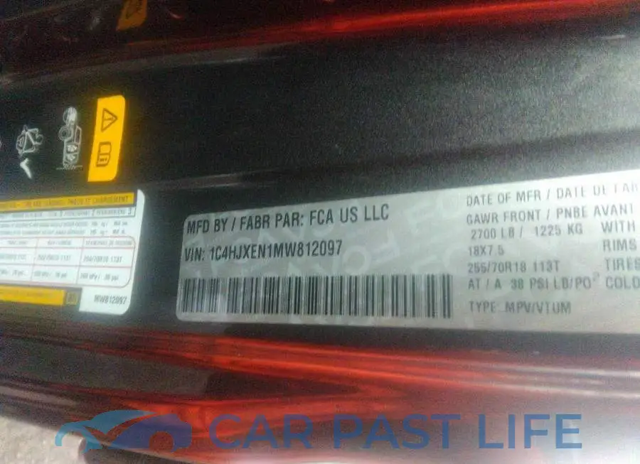 1C4HJXEN1MW812097# 9