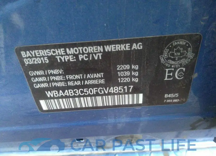 WBA4B3C50FGV48517# 9