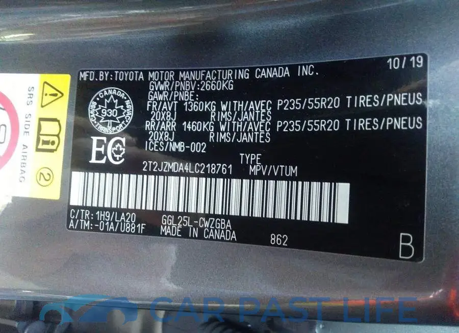 2T2JZMDA4LC218761# 9