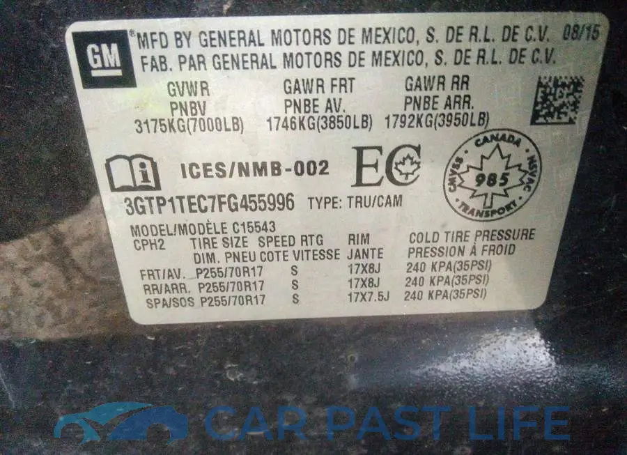 3GTP1TEC7FG455996# 9