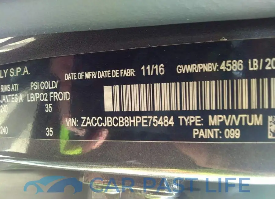 ZACCJBCB8HPE75484# 9