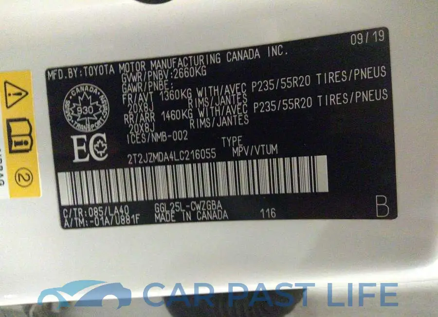 2T2JZMDA4LC216055# 9