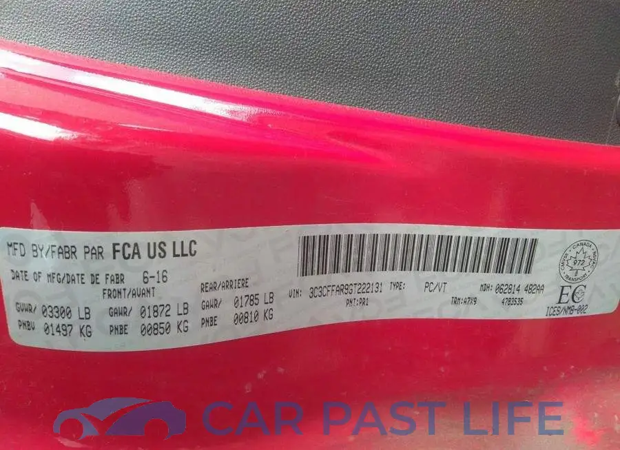 3C3CFFAR9GT222131# 9
