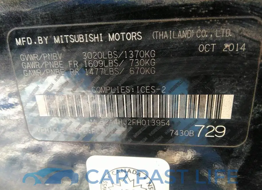 ML32A4HJ2FH013954# 9