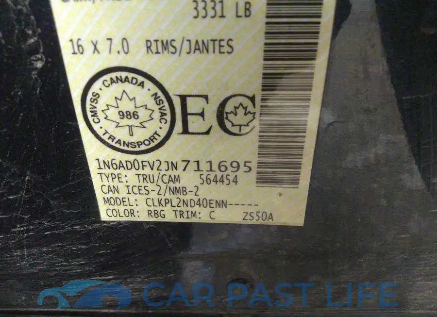 1N6AD0FV2JN711695# 9