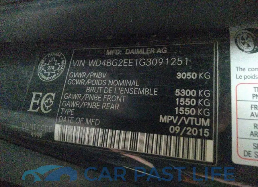 WD4BG2EE1G3091251# 9