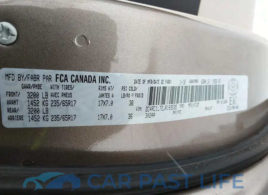 2C4RC1L72JR183535# 9