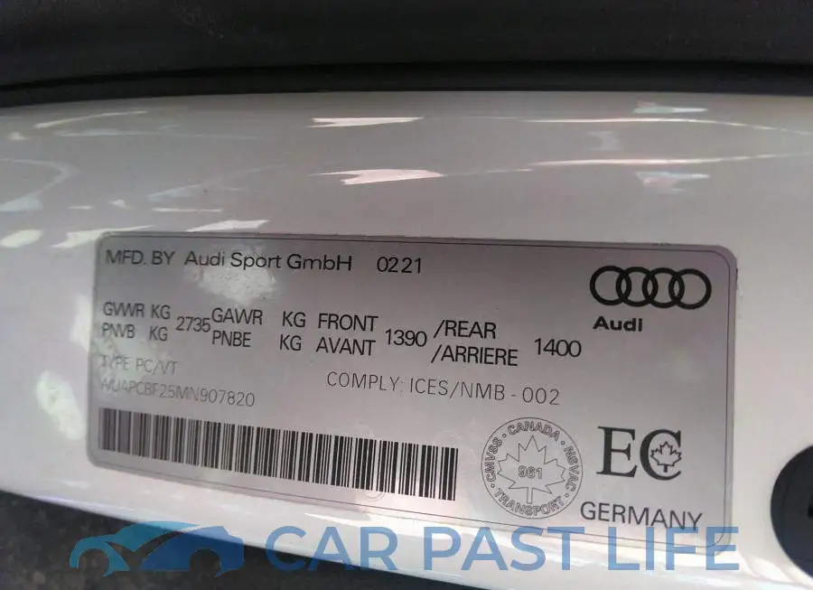 WUAPCBF25MN907820# 9