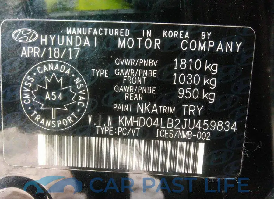 KMHD04LB2JU459834# 9