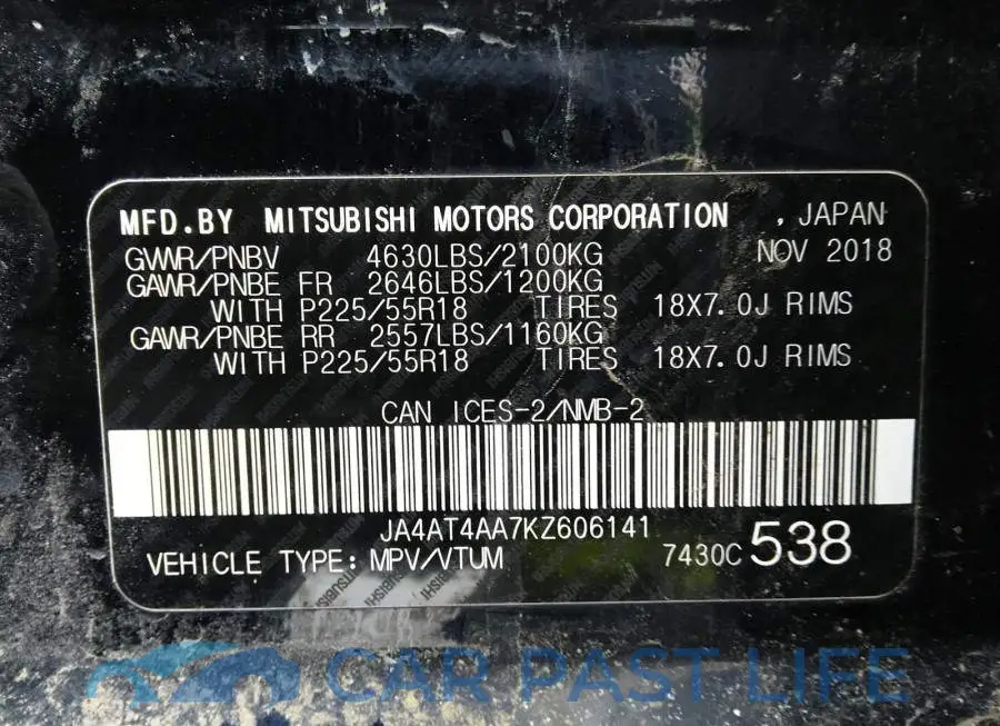 JA4AT4AA7KZ606141# 9