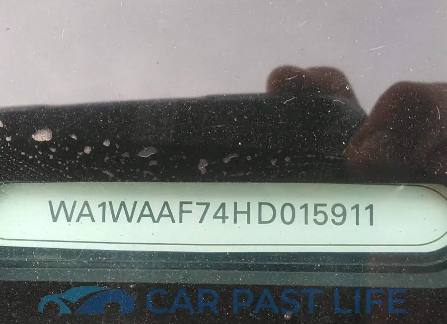 WA1WAAF74HD015911# 9