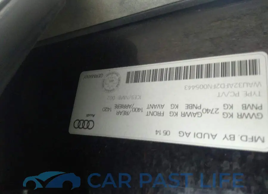 WAU32AFD2FN005443# 9