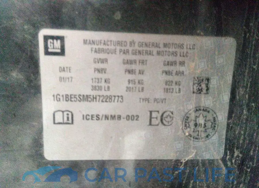 1G1BE5SM5H7228773# 9
