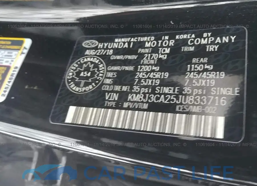 KM8J3CA25JU833716# 9