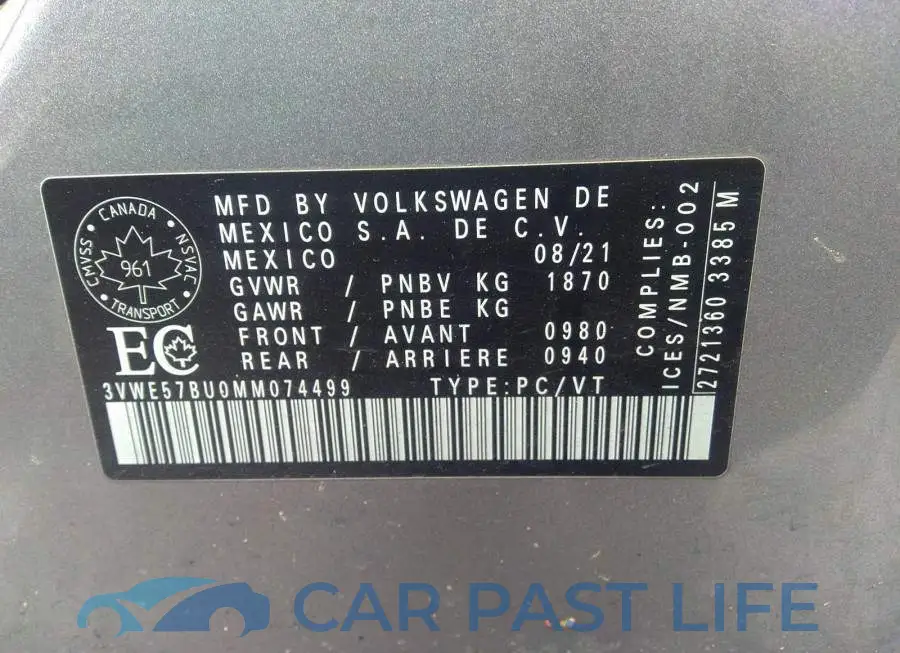 3VWE57BU0MM074499# 9