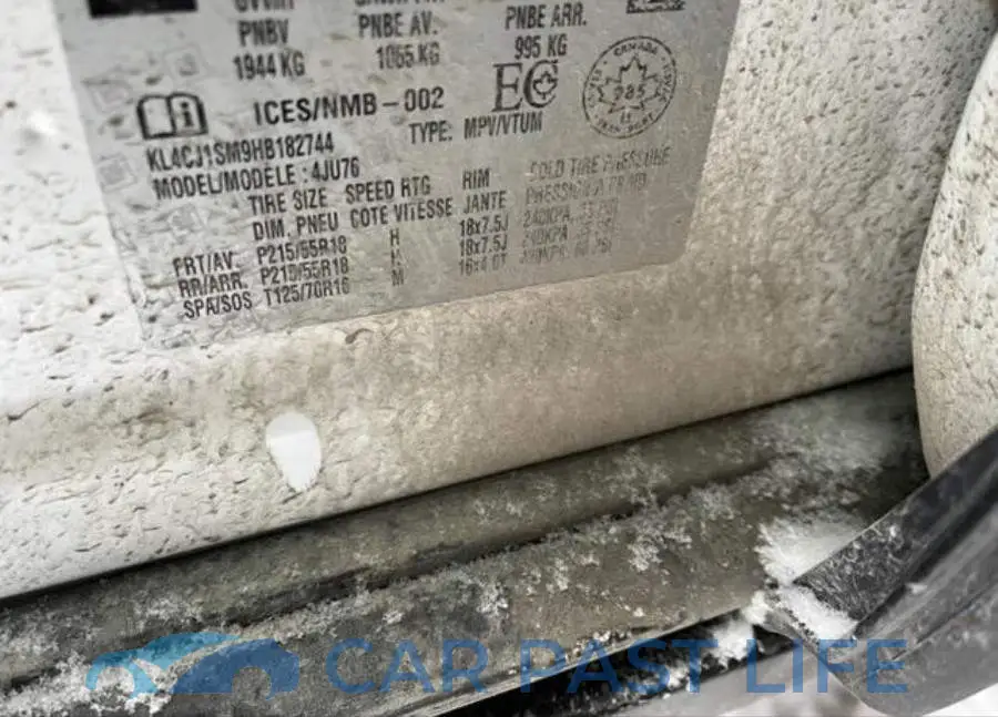 KL4CJ1SM9HB182744# 9