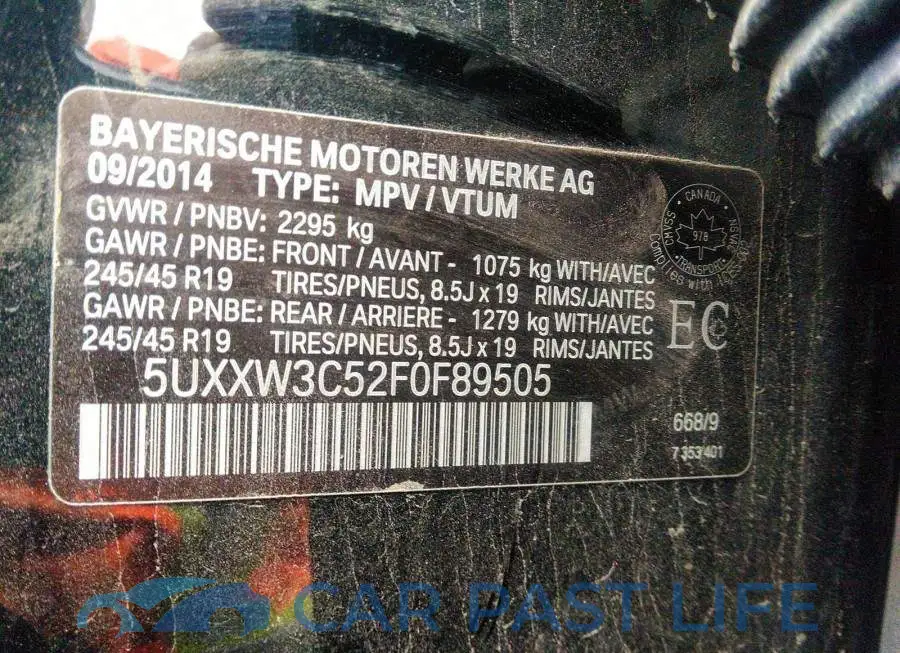 5UXXW3C52F0F89505# 9