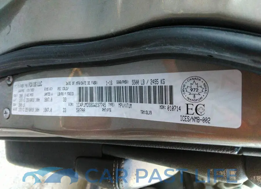 1C4PJMDS8GW237745# 9