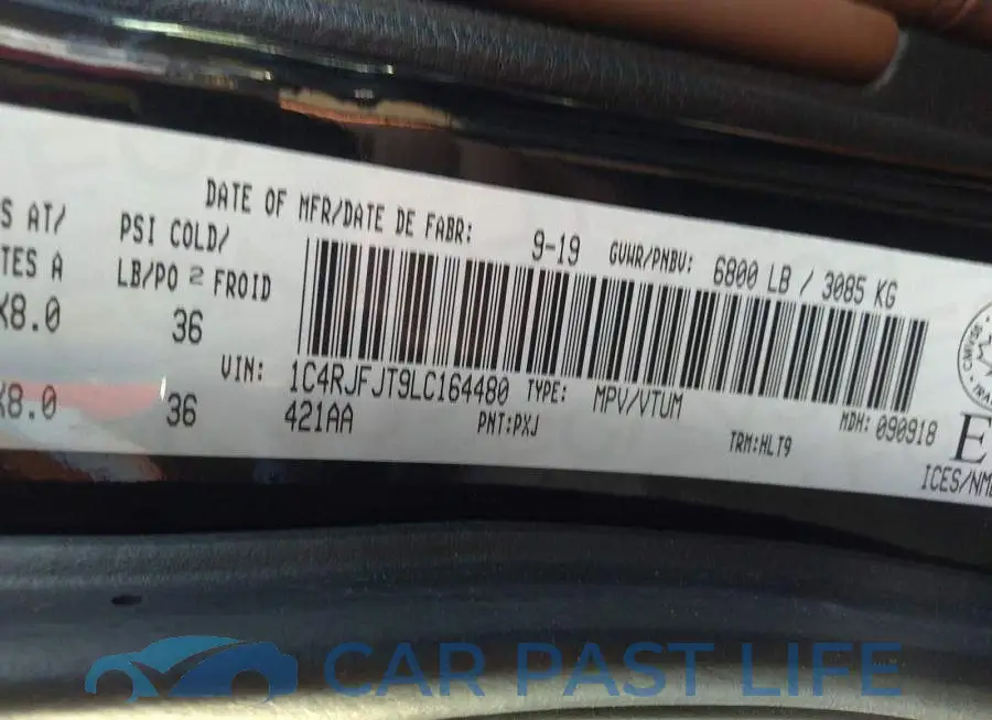 1C4RJFJT9LC164480# 9